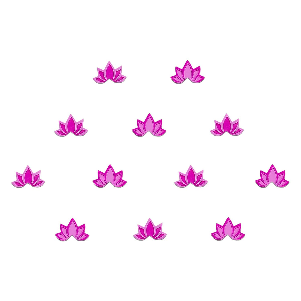 Comet Busters Handcrafted Pink Lotus Bindis 5 mm