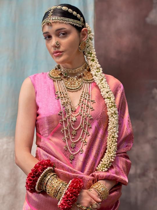 Vasthrlay Kanjivaram Classic Saree with decorative traditional design