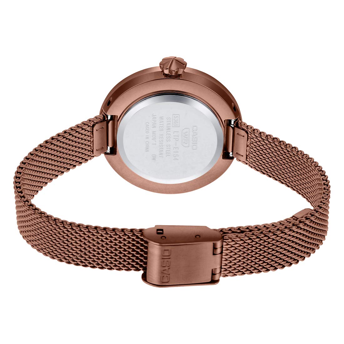 Casio Analog Rose Gold Dial Womens Watch -LTP-E154MR-9ADF(A1854)