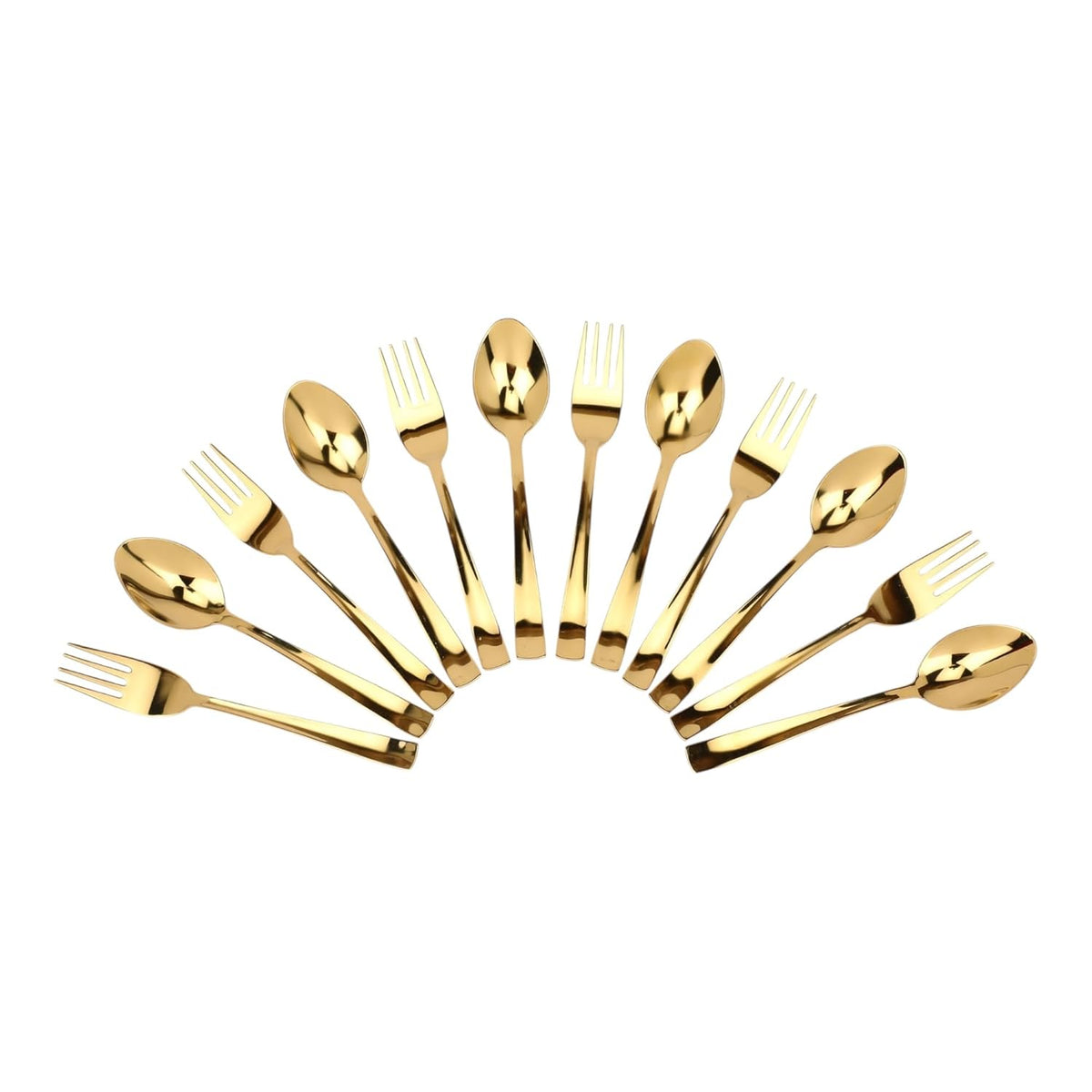 ROSTON Cutlery Set | Stainless Steel Gold Premium Spoon Set Luxury Dinning Tabelware