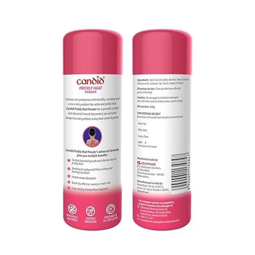 Candid Prickly Heat Powder With Rose - PUSHMYCART