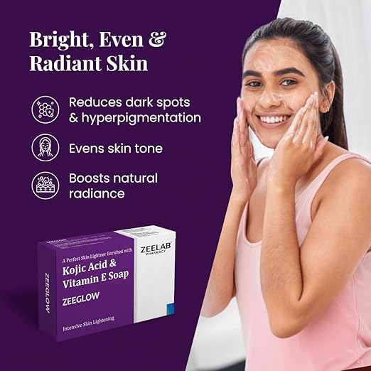 ZEELAB - Zeeglow Kojic Acid & Vitamin E Soap 