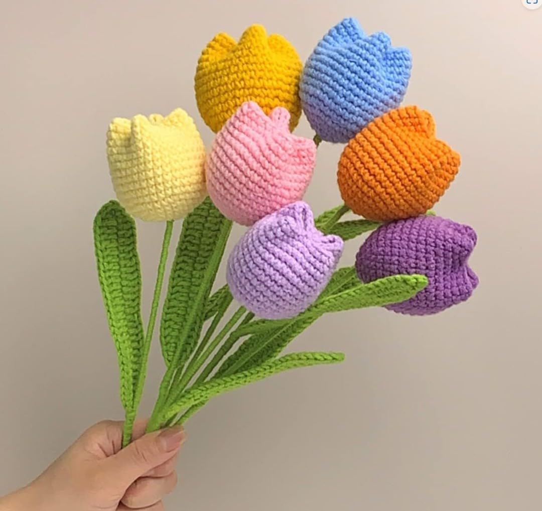 Artificial Crochet Flower Bouquet