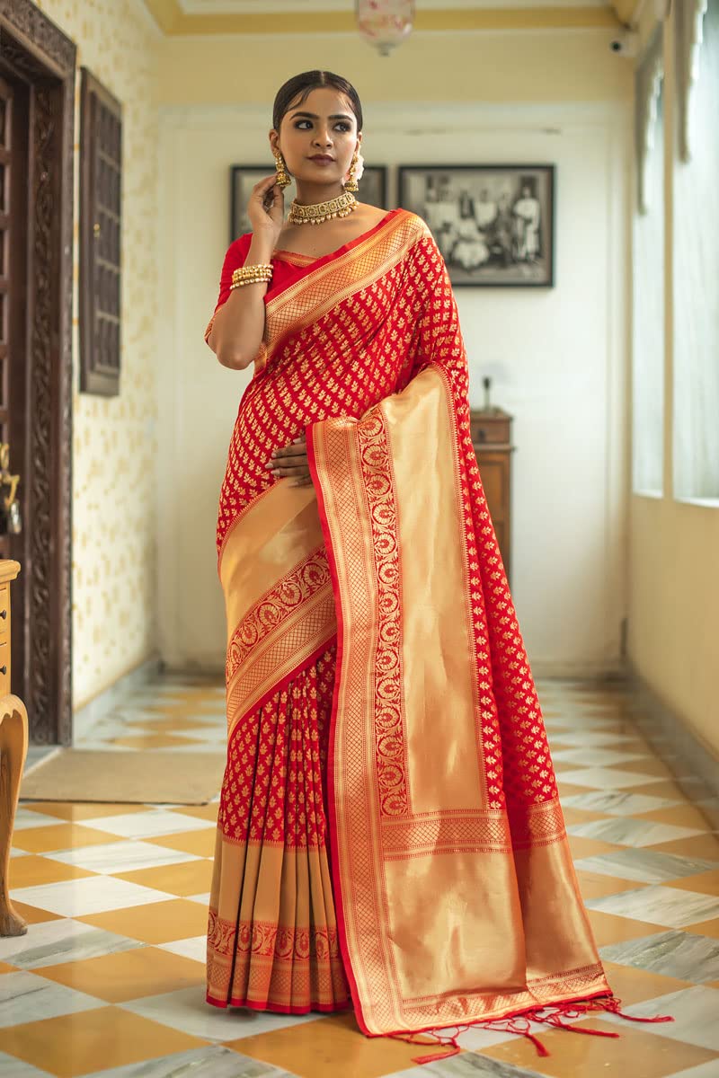 Vasthrlay Banarasi Classic Saree with decorative designer design