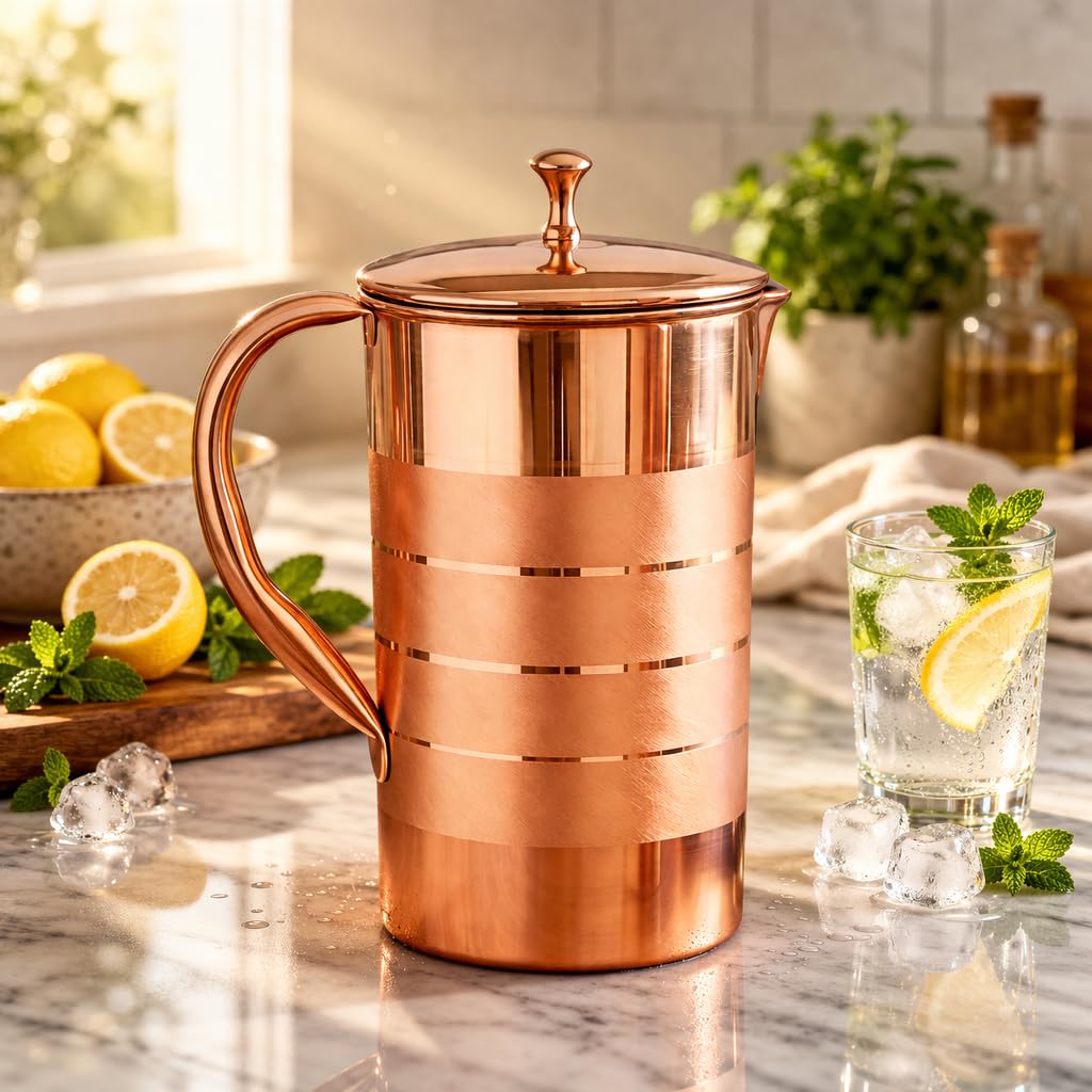 Pure Copper Jug 2 Litre for Drinking Water