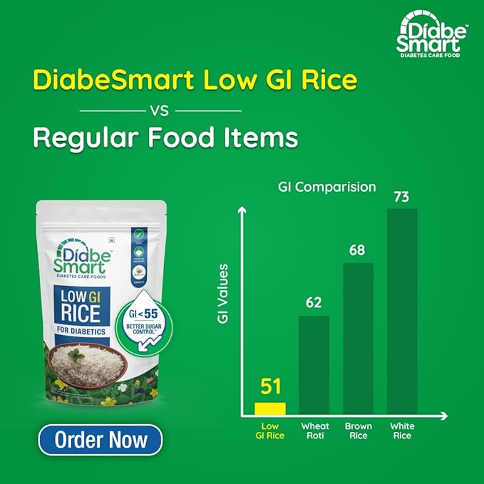 DiabeSmart Low GI Rice For Diabetics - PUSHMYCART