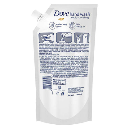 Dove Moisturising Liquid Hand Wash 900 ml Refill