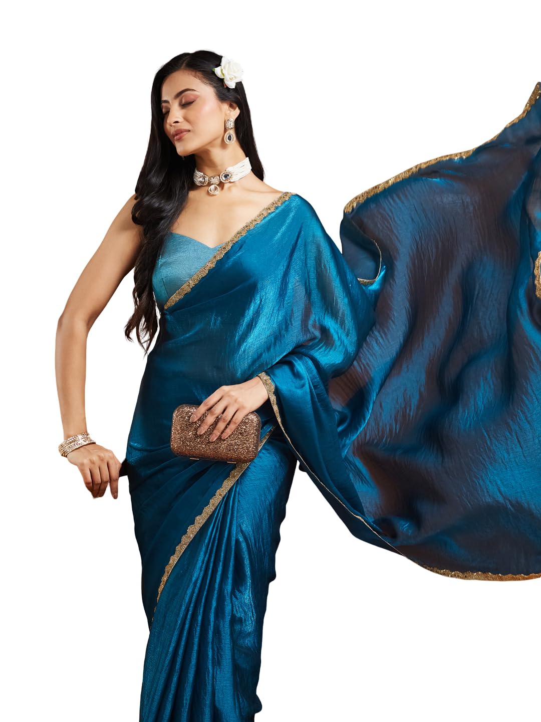 Vasthrlay Classic Chiffon Traditional Saree for festive ethnic occasions