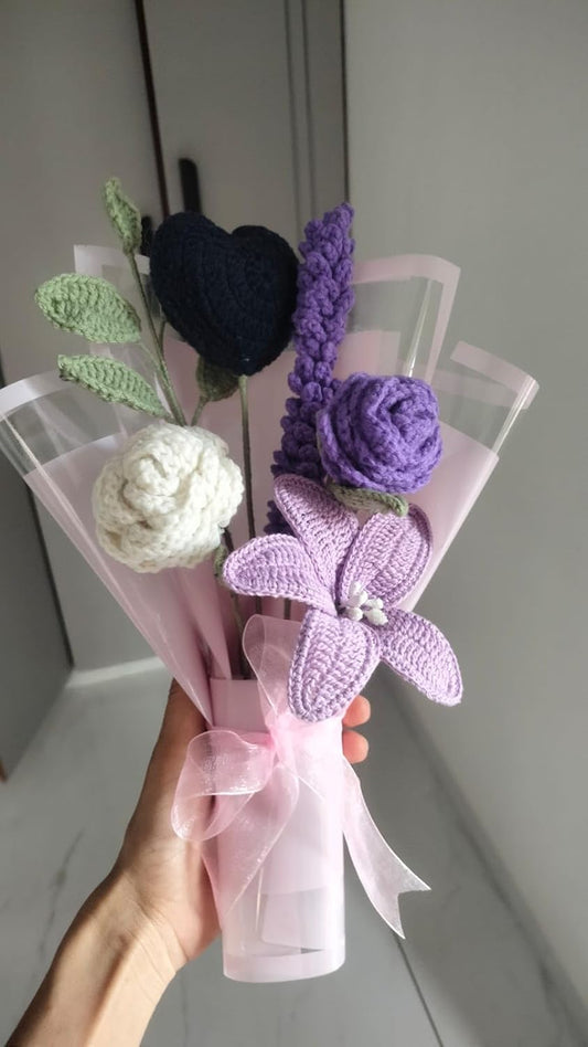 Handmade Crochet Flower Bouquet for Gifting - image 1