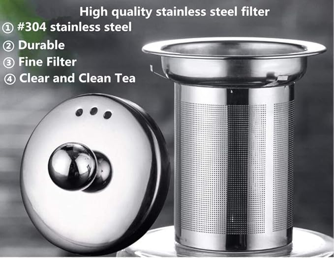 ZROY ENTERPRISE Borosilicate Round Glass Tea Pot - PUSHMYCART