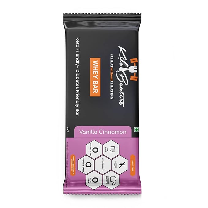 Kilobeaters Vanilla Cinnamon Protein Whey Bars 
