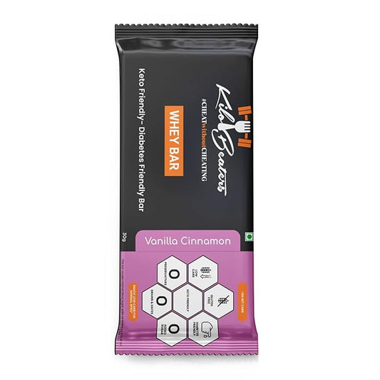 Kilobeaters Vanilla Cinnamon Protein Whey Bars 