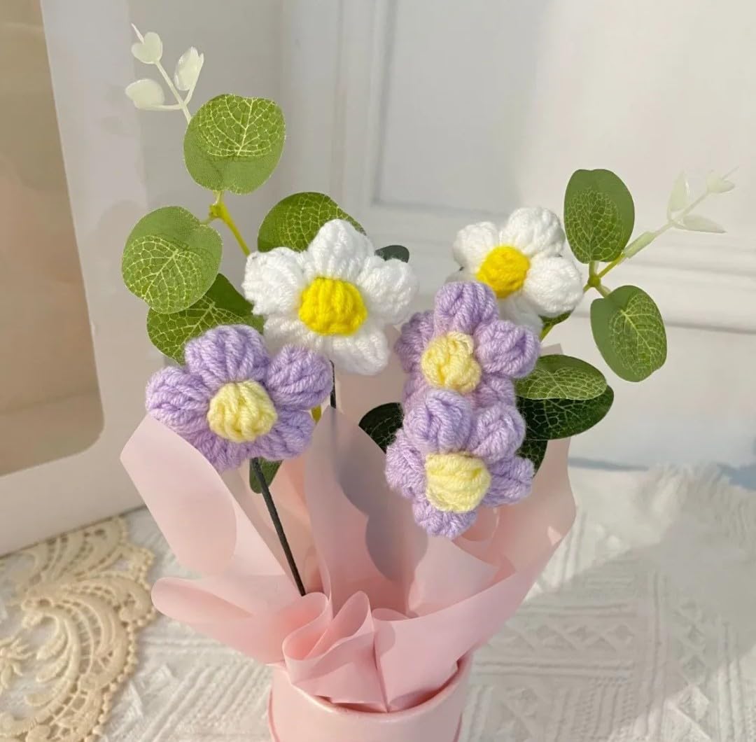 Artificial Crochet Flower Bouquet