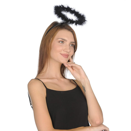 Black Angel Halo Headband Halloween Cosplay Costume Headwear