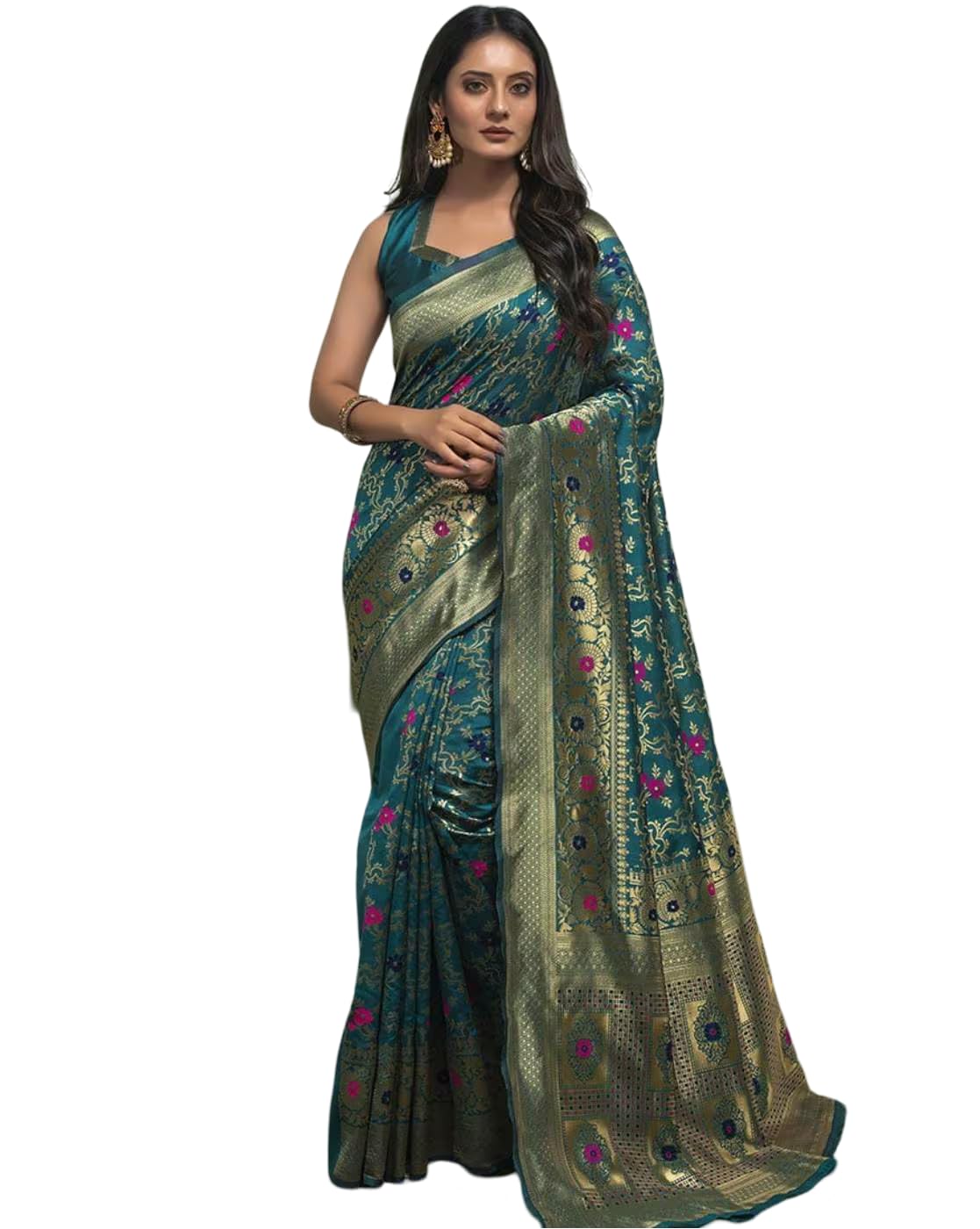 Vasthrlay Classic Banarasi Traditional Saree for festive ethnic occasions