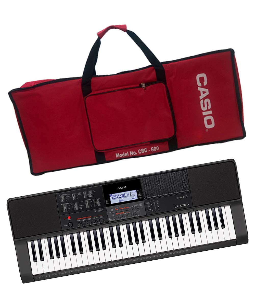 Casio CT-X700 61 Key Touch Sensitive Portable Keyboard Black