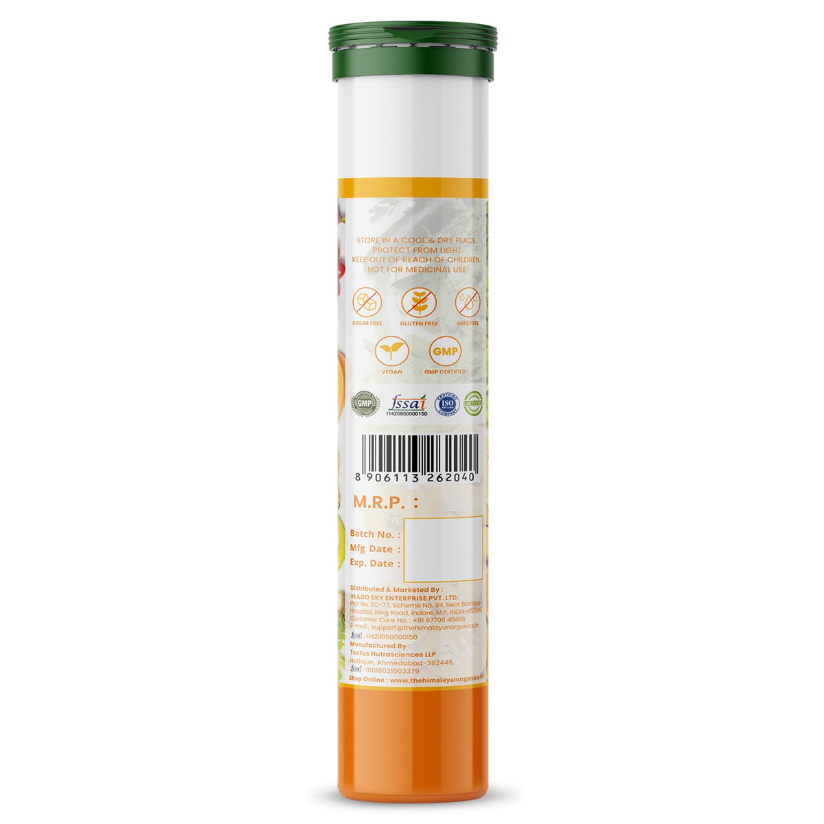 Himalayan Organics Calcium, Magnesium With Vitamin D3 Lemon & Lime Flavour Tablets