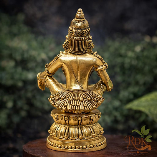RDK Sons Brass Ayyappa Swamy Idol 3 Inch Antique Finish