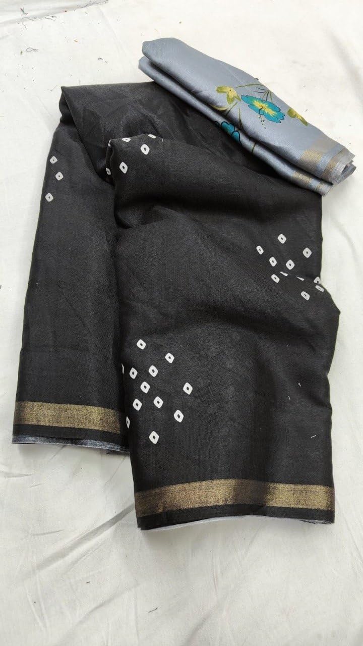 Vasthrlay Cotton Classic Saree with decorative Printed design