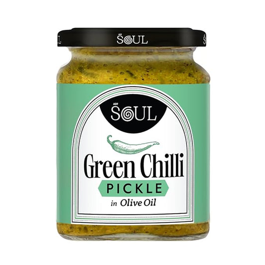 ADF Soul Green Chilli Pickle in Olive Oil - PUSHMYCART