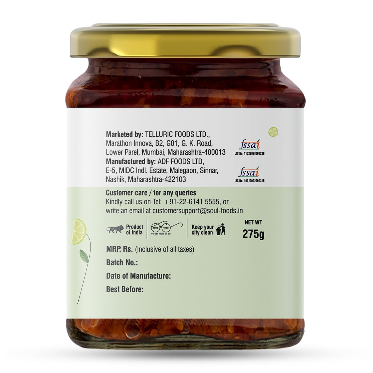 ADF Soul Lime Pickle in Olive Oil - PUSHMYCART