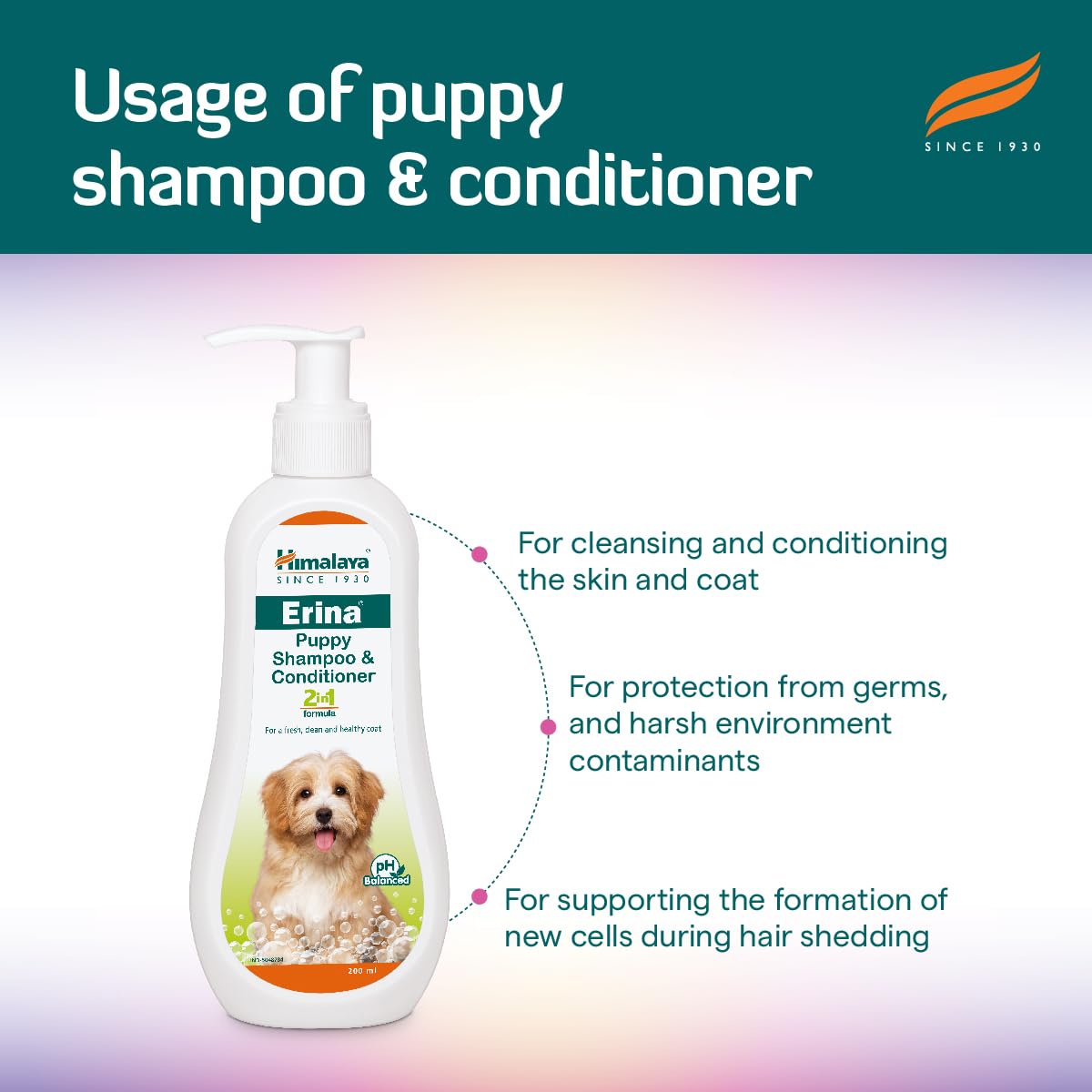Himalaya Erina Puppy Shampoo & Conditioner - PUSHMYCART