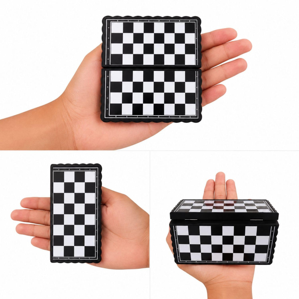 Ruzarth Mini Magnetic Folding Travel Chess Set with Storage Case