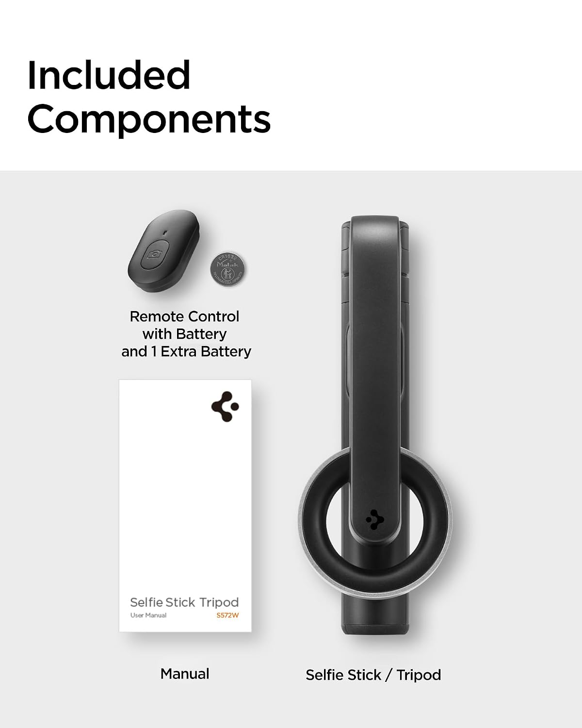Spigen S572 Selfie Stick Tripod | Light Weight