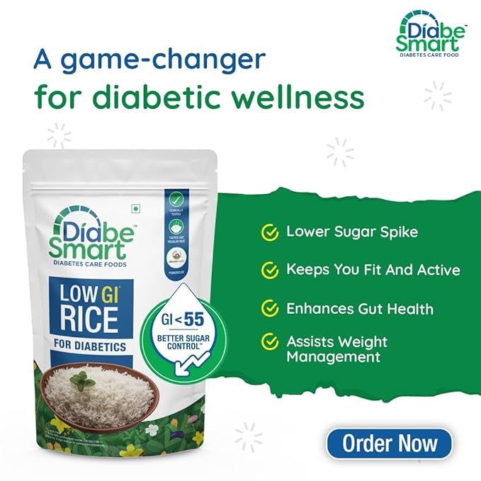 DiabeSmart Low GI Rice For Diabetics - PUSHMYCART