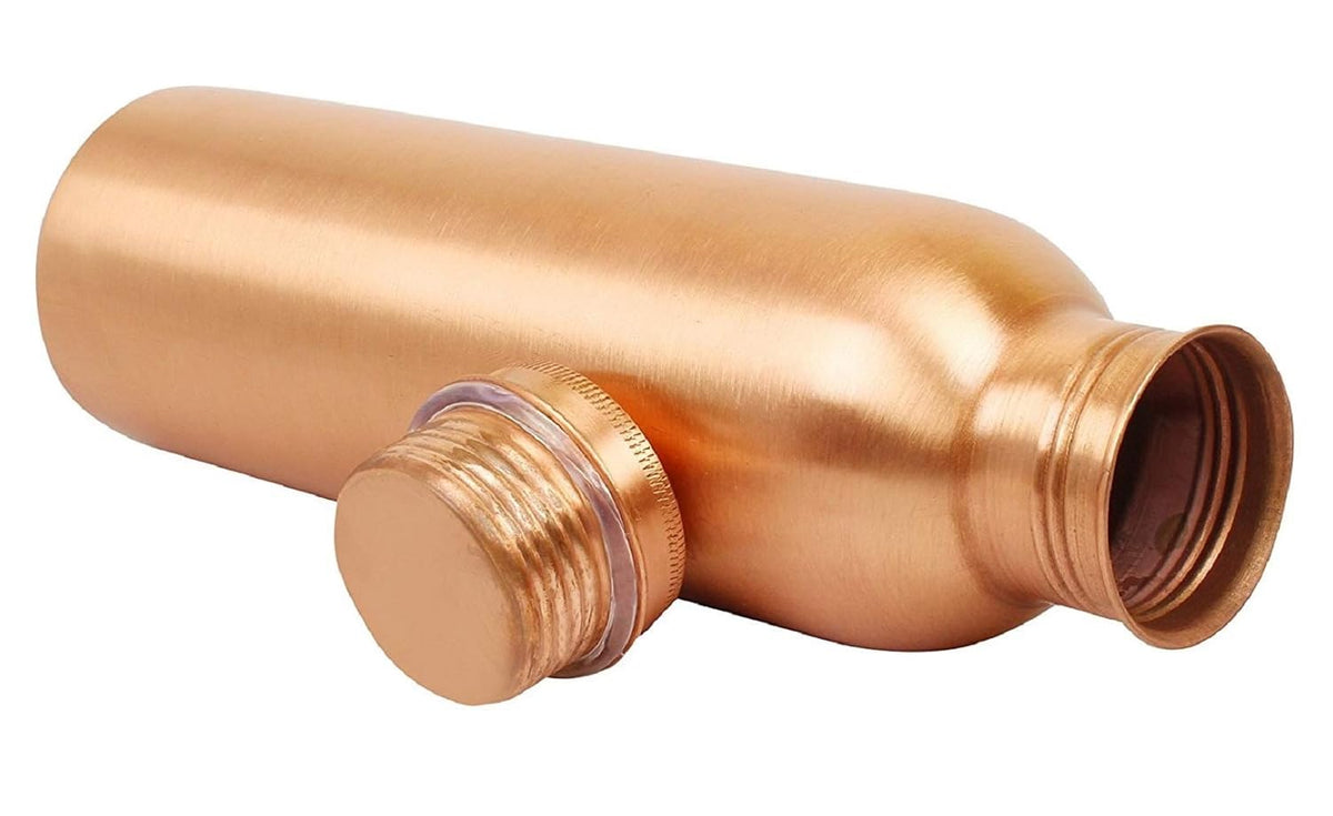 Copper Water Bottle 1000ml, 12 inch, Golden