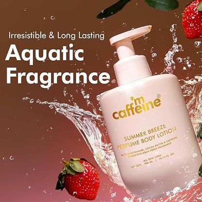 mCaffeine Summer Breeze Perfume Body Lotion - PUSHMYCART