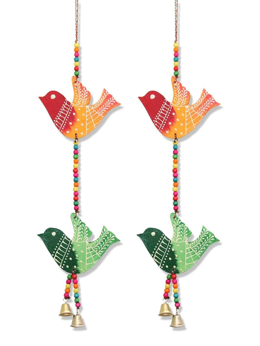 Jeevan Handicraft Wooden Bird Wall Hanging 62 cm Pack of 2