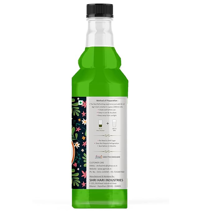 Agri Club Khus Sharbat 1Ltr