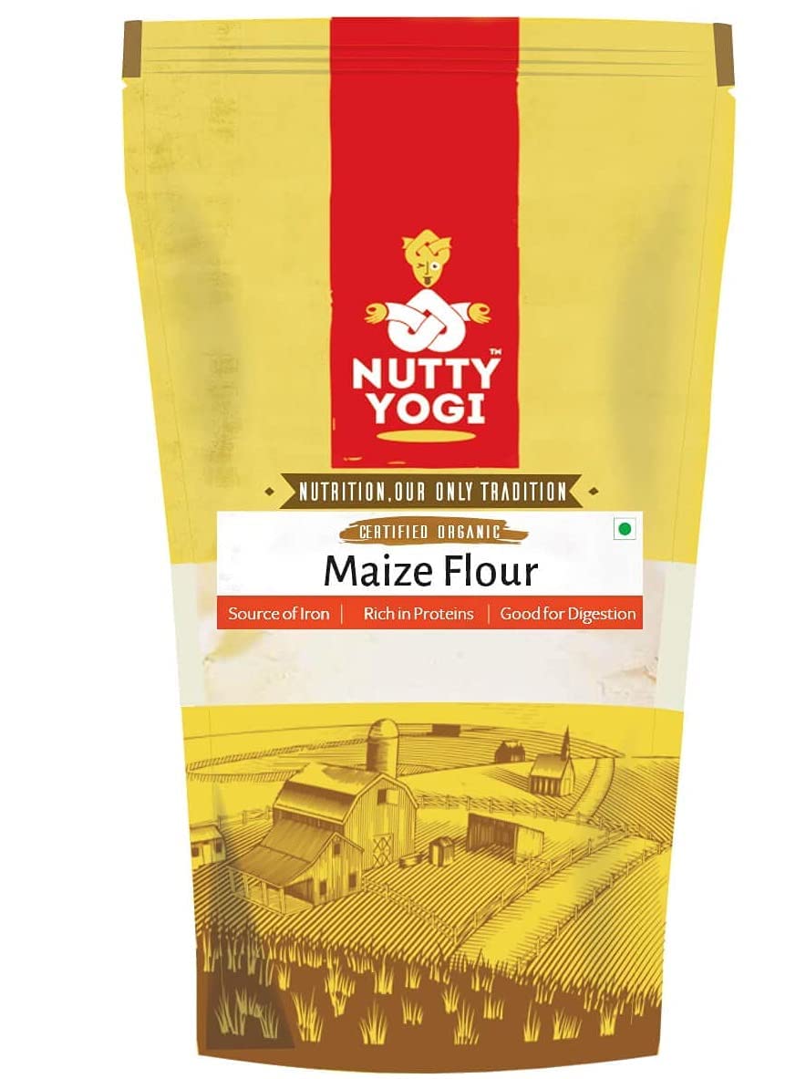 Nutty Yogi Organic Maize Flour Makki Atta