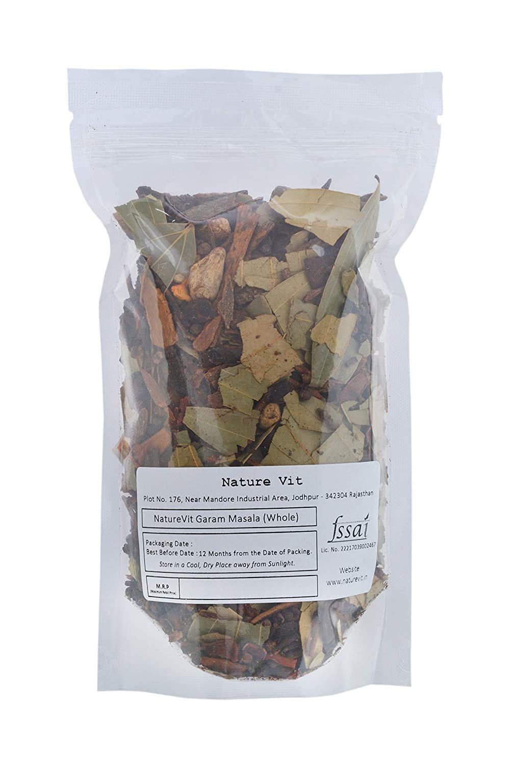 NatureVit Garam Masala Whole Spice Premium Sabut Masala Blend