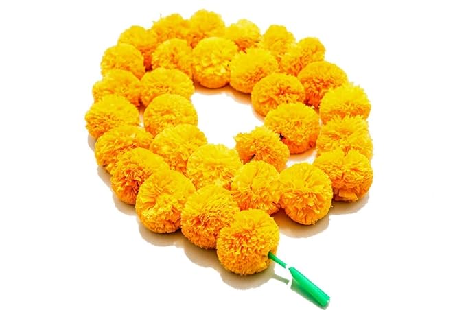Artificial Marigold Genda Flowers Toran | Door Hanging Marigold Mala