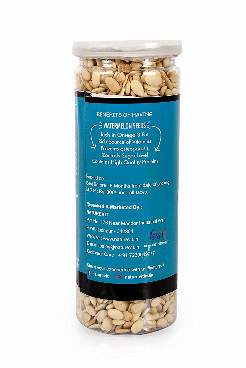 NatureVit Roasted Watermelon Seeds [Lightly Salted]