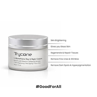 Trycone Day & Night Moisturizer with L-Glutathione & Vitamin c