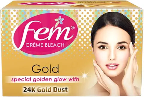 Fem Fairness Naturals Gold Skin Bleach Cream - PUSHMYCART