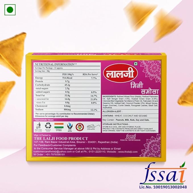 Lalji Foods Mini Samosa