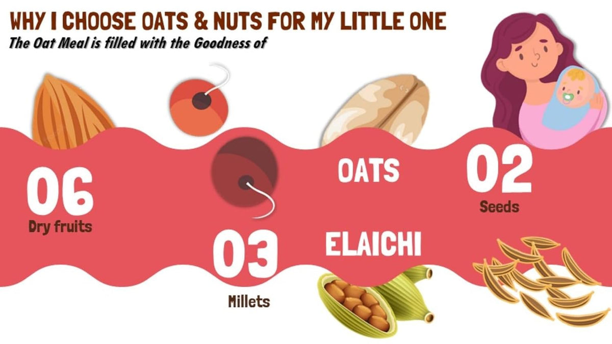 HEALTHY PANDA Oats & Nuts breakfast cereal - PUSHMYCART
