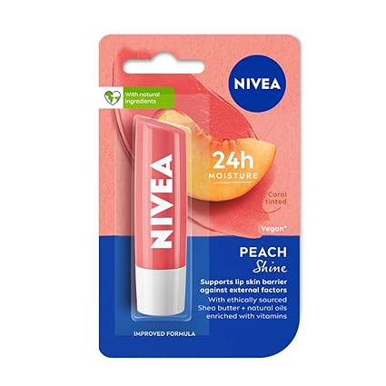 Nivea Lip Balm Peach Shine