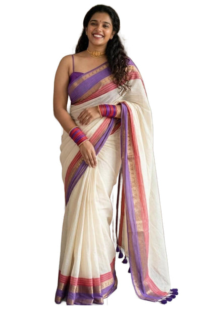 Vasthrlay Classic Cotton Traditional Saree for festive ethnic occasions