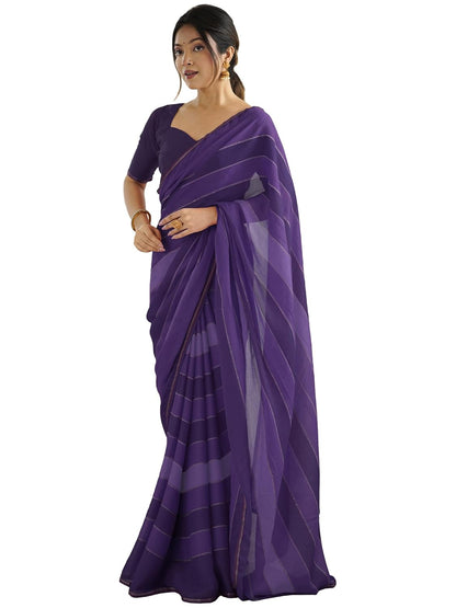 Vasthrlay Classic Georgette Designer Ethnic Wear for festive occasions