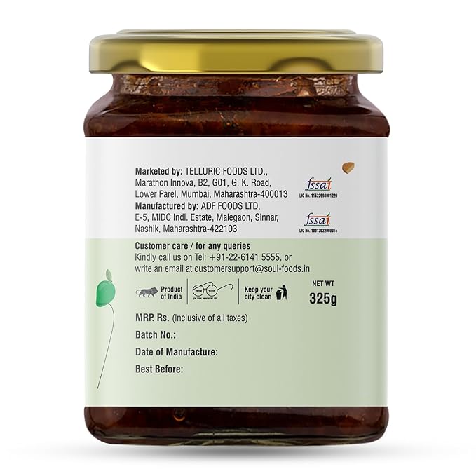 Soul Sweet Mango Relish Gor-Keri Chutney 325 Grams - PUSHMYCART