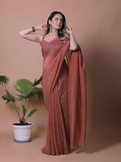 Vasthrlay Lavender Traditional Saree with elegant ethnic styling