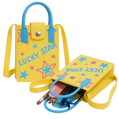 FunBlast Crossbody Mobile Sling Bag Lucky Star Yellow