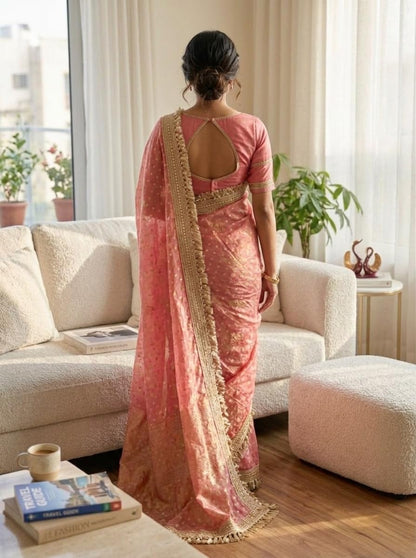 Vasthrlay Classic Border Saree with elegant ethnic styling