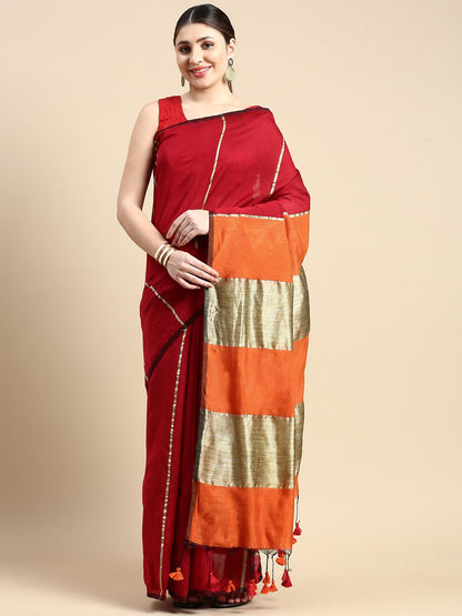 Vasthrlay Georgette Classic Saree with decorative Traditional design