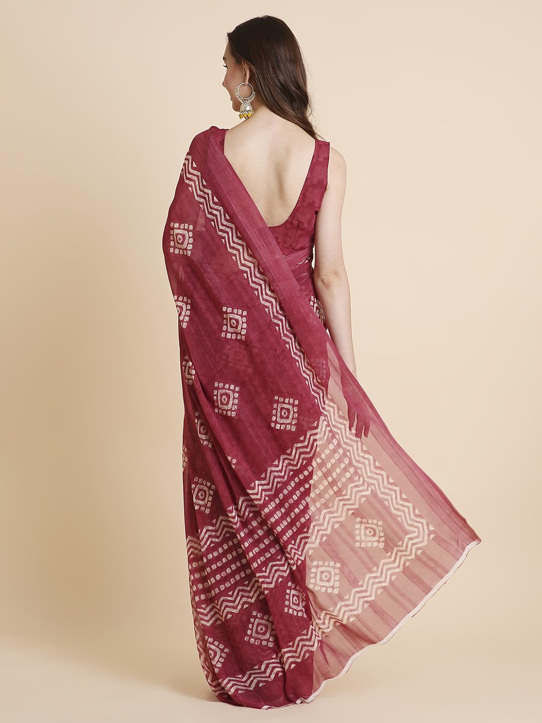 Vasthrlay Rani Saree with elegant georgette and printed styling